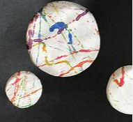 s-mplanets WEEKLY THEME -Space - Marble Paint Planets